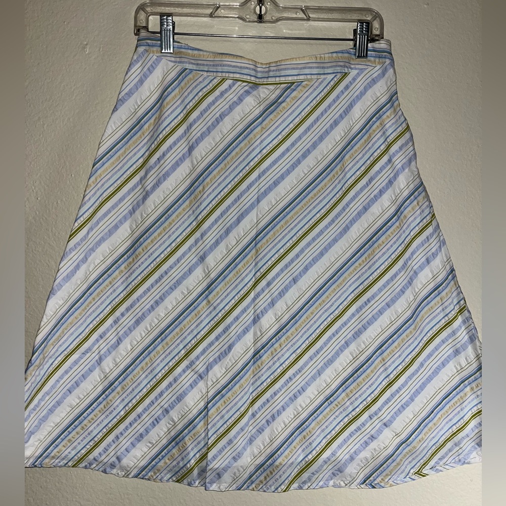 Ann Taylor Size 8 Pastel Skirt Midi 100% cotton Size 8
